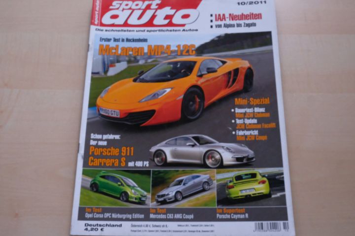 Deckblatt Sport Auto (10/2011)